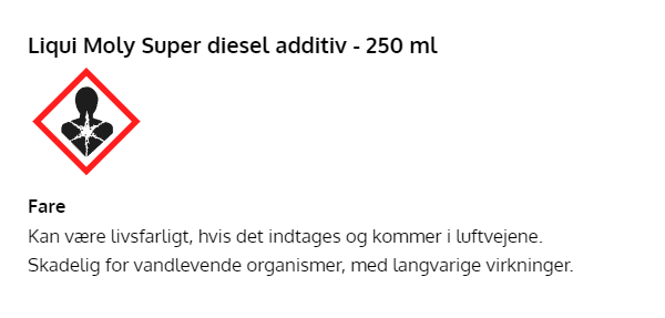 Super diesel additiv fra Liqui Moly - Billigst på