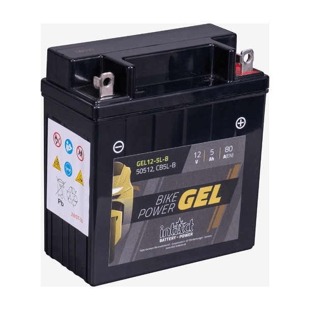 Intact 12V 5Ah 80A gelbatteri - IA CB5L-B