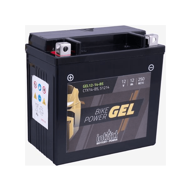 Intact 12 V 12 Ah 250 A gelbatteri IG CTX14-BS