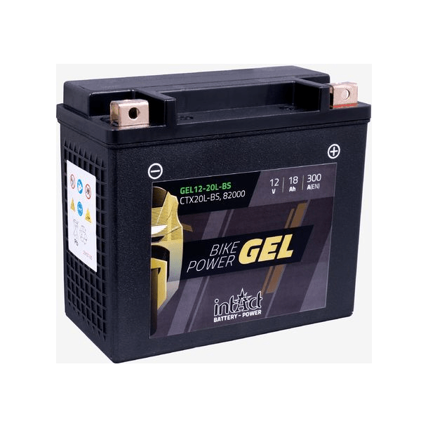 Intact 12V 18Ah 300A gelbatteri IG CTX20L-BS