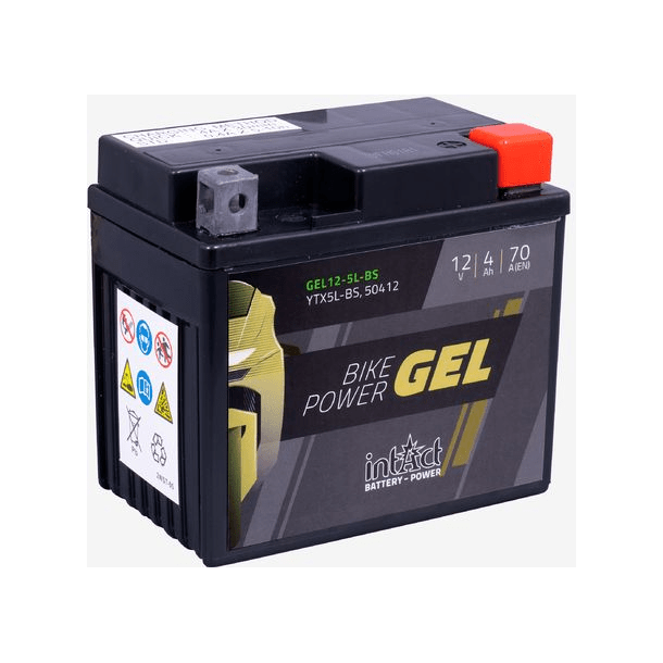 Intact 12V 4Ah 70A gelbatteri IG CTX5L-BS