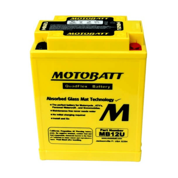 Motobatt - 12V 15Ah 160A batteri - MB12U