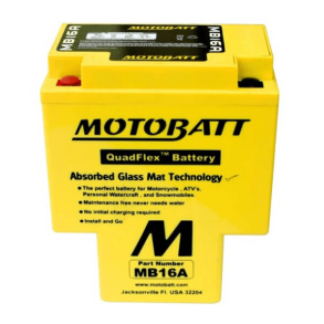 Motobatt  12 V 19 Ah 200 A AGM-batteri  MB16A