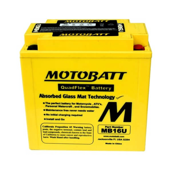 Motobatt 12V 20Ah 240A batteri MB16U