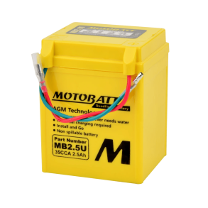 Motobatt  12 V 2,5 Ah 40 A AGM-batteri  MB2.5U