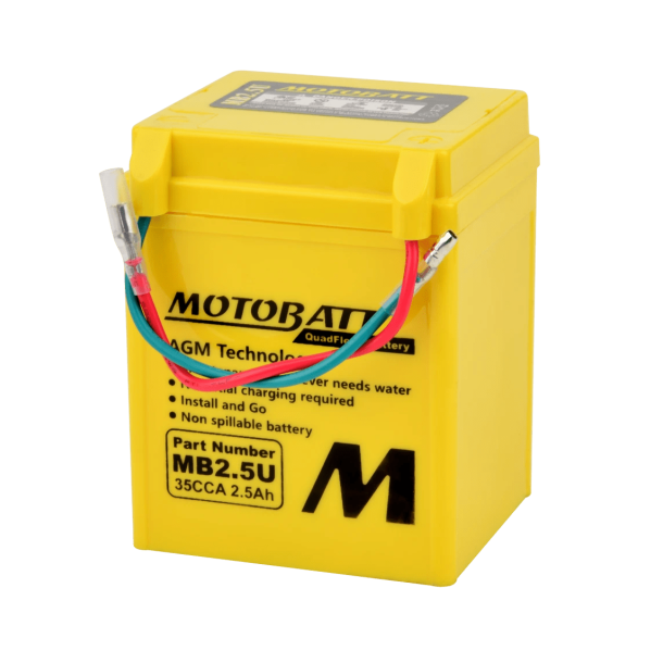 Motobatt  12 V 2,5 Ah 40 A AGM-batteri  MB2.5U