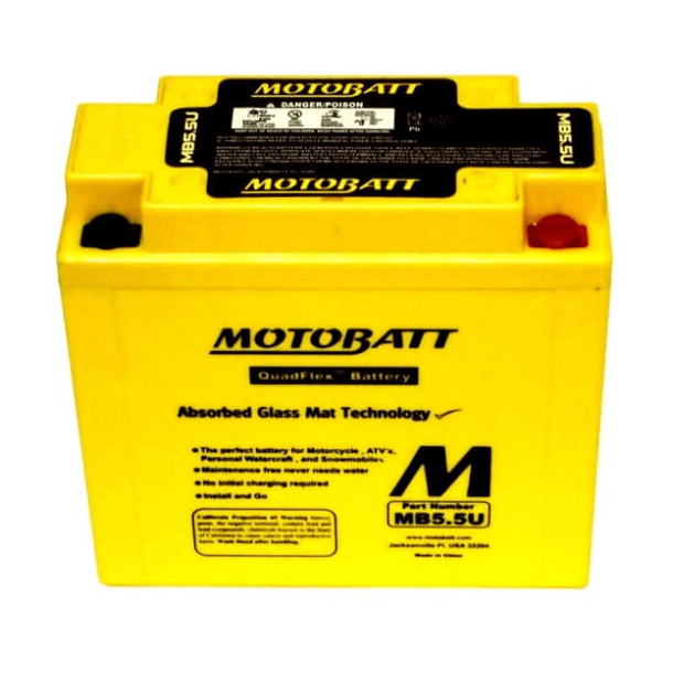 Motobatt 12V 7Ah 90A batteri MB5.5U