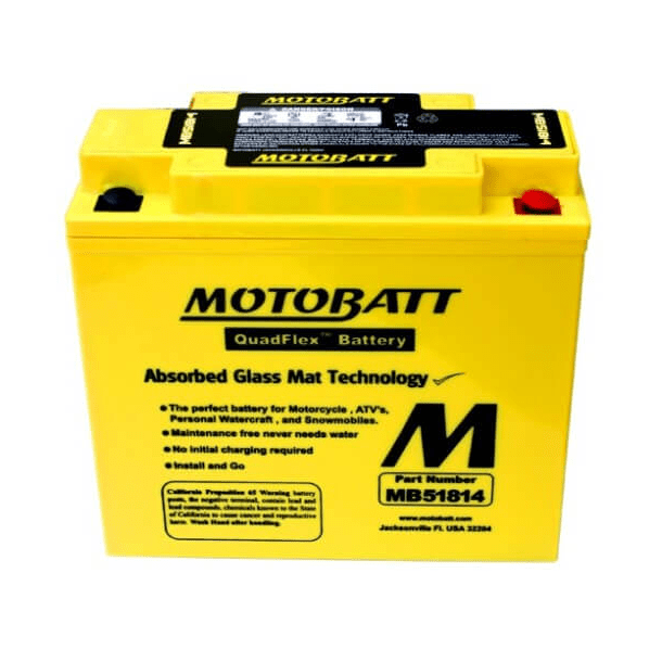 Motobatt 12V 22Ah 220A batteri MB51814