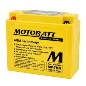 Motobatt 12V 9Ah 150A batteri MB7BB-B