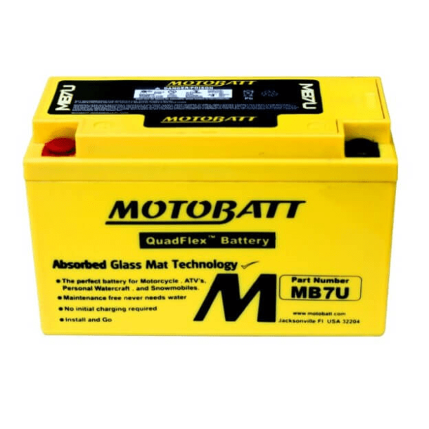 Motobatt 12 V 6,5 Ah 100 A batteri MB7U