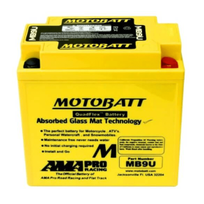 Motobatt 12 V 11 Ah 140 A batteri MB9U