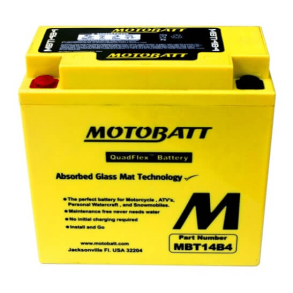 Motobatt 12V 13Ah 175A batteri MBT14B4