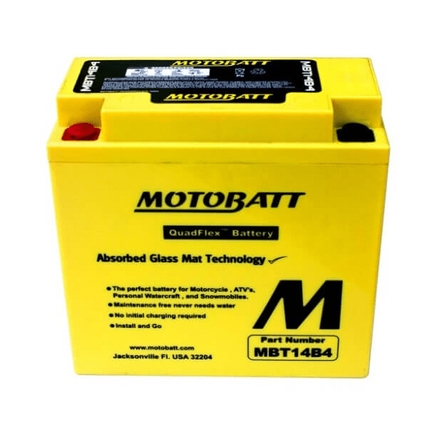 Motobatt 12V 13Ah 175A batteri MBT14B4