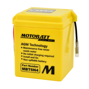 Motobatt 6V 4Ah 90A batteri MBT6N4