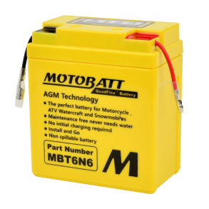Motobatt 6V 6Ah 90A batteri MBT6N6
