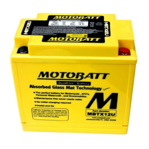 Motobatt 12V 14 Ah 200 A batteri MBTX12U