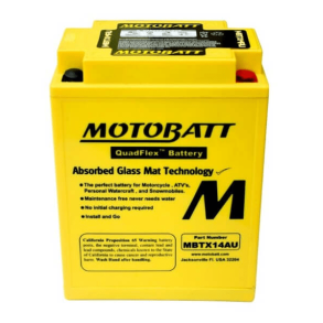 Motobatt - 12V 16,5Ah 210A batteri - MBTX14AU