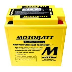 Motobatt 12V 19 Ah 250 A batteri MBTX16U