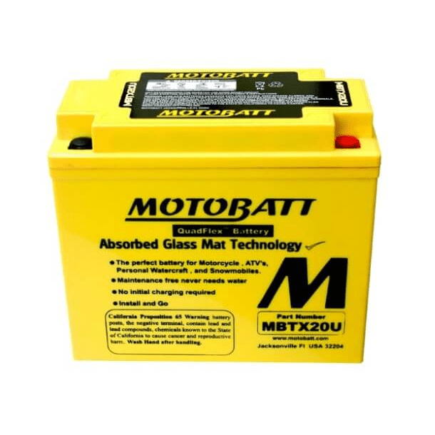 Motobatt 12 V 21 Ah 320 A batteri MBTX20U