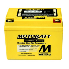 Motobatt 12V 4,7Ah 70A batteri MBTX4U