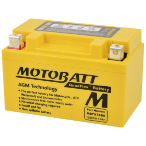 Motobatt - 12V 7Ah 105A batteri - MBTX7ABS