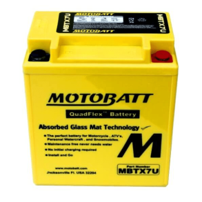 Motobatt 12V 8Ah 115A batteri MBTX7U