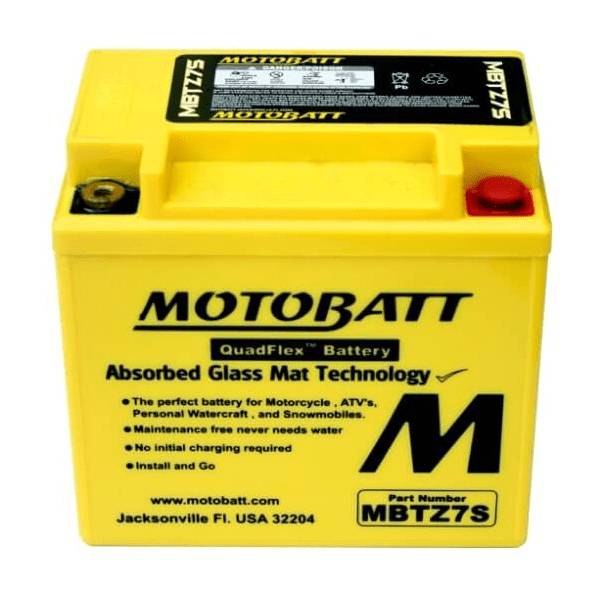 Motobatt 12 V 6,5 Ah 100 A batteri MBTZ7S