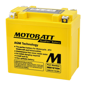Motobatt 12V 16,5Ah 240A batteri MBYZ16H