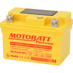Motobatt  12 V 4 Ah 320 A LiFePO4-batteri  MLX4LR-HPL