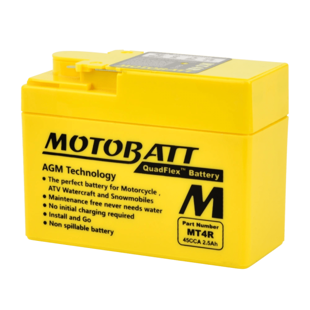 Motobatt 12V 2,5Ah 45A batteri MT4R