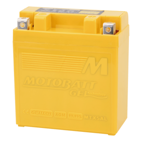 Motobatt 12V 5Ah 85A gelbatteri MTX5AL