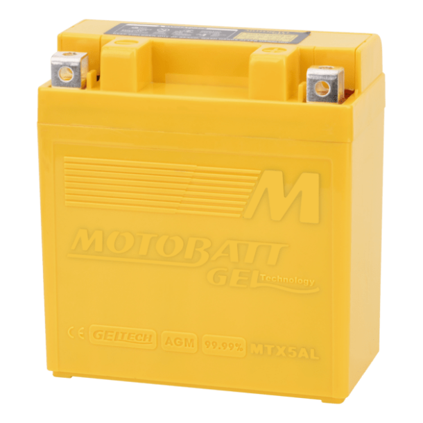 Motobatt 12V 5Ah 85A gelbatteri MTX5AL