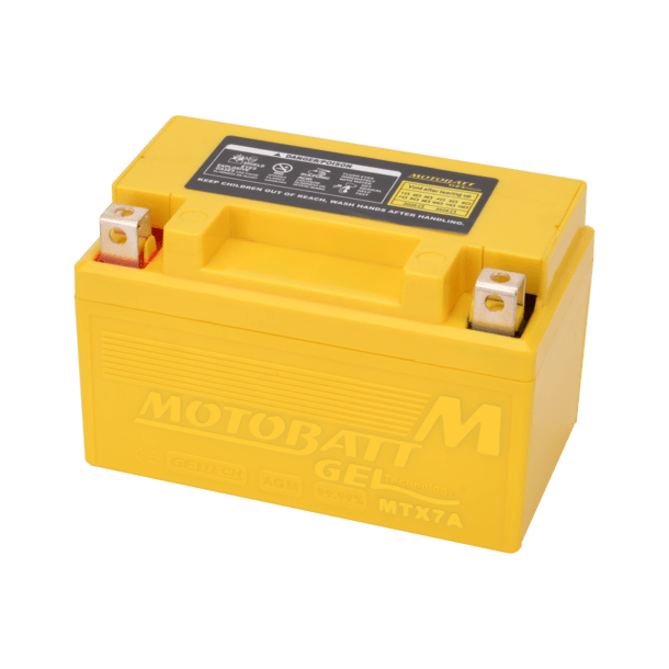 Motobatt 12V 7Ah 110A gelbatteri MTX7A