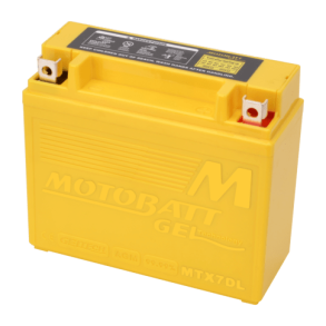Motobatt 12V 7Ah 110A gelbatteri MTX7DL