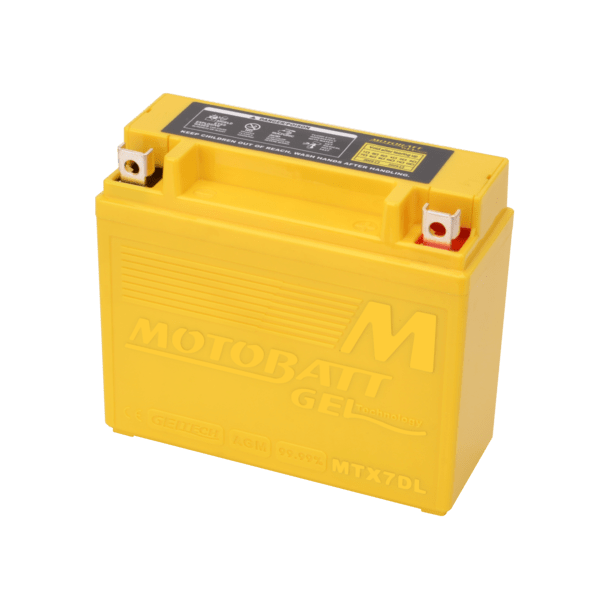 Motobatt 12V 7Ah 110A gelbatteri MTX7DL