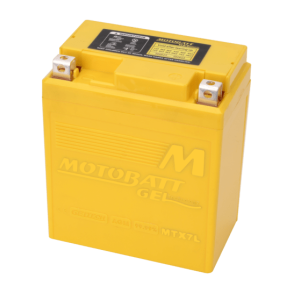 Motobatt 12V 7Ah 105A gelbatteri MTX7L