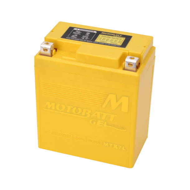 Motobatt 12V 7Ah 105A gelbatteri MTX7L