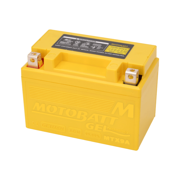 Motobatt 12V 9Ah 140A gelbatteri MTX9A