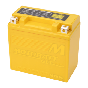 Motobatt 12V 9Ah 125A gelbatteri MTX9L