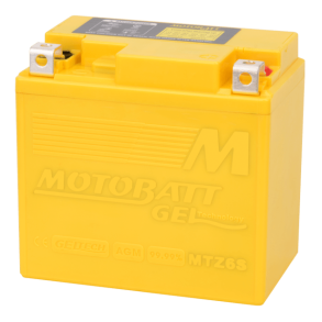 Motobatt 12V 6Ah 100A gelbatteri MTZ6S