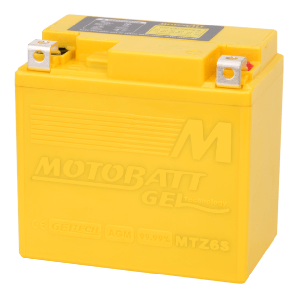 Motobatt 12V 6Ah 100A gelbatteri MTZ6S