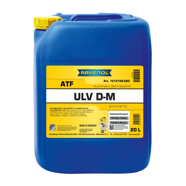 RAVENOL rav atf ulv d-m 20L