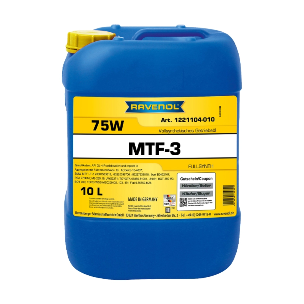 RAVENOL rav mtf-3 sae 75w 10L