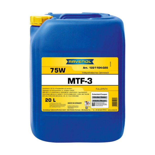 RAVENOL rav mtf-3 sae 75w 20L