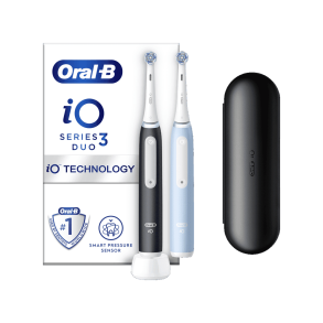 Oral-B iO3 DUO Matt Black+Ice Blue Elektrisk tandb�rste - 2 stk.