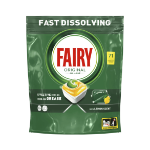 Fairy All in One Lemon Opvasketabs - 71 stk.