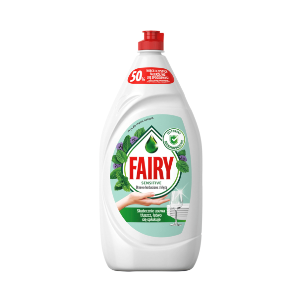 Fairy Sensitive Tea Tree &amp; Mint Opvaskemiddel - 1350 ml