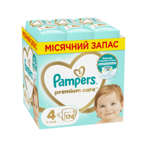 Pampers Premium Care Bleer - Monthly Box, Str. 4, 174 stk.