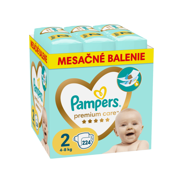 Pampers Premium Care Bleer - Monthly Box, Str. 2, 224 stk.
