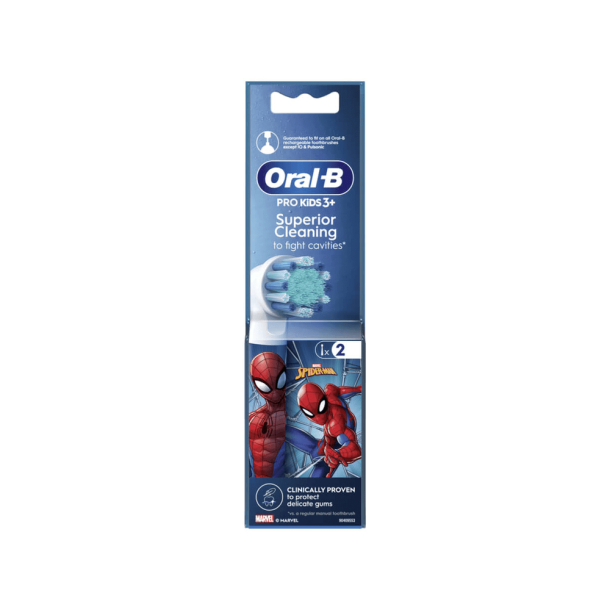 Oral-B Kids Spiderman Pro B�rstehoveder - 2 stk.